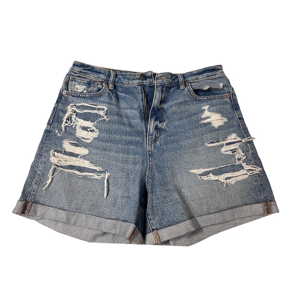 AE Denim Relaxed Mom Shorts